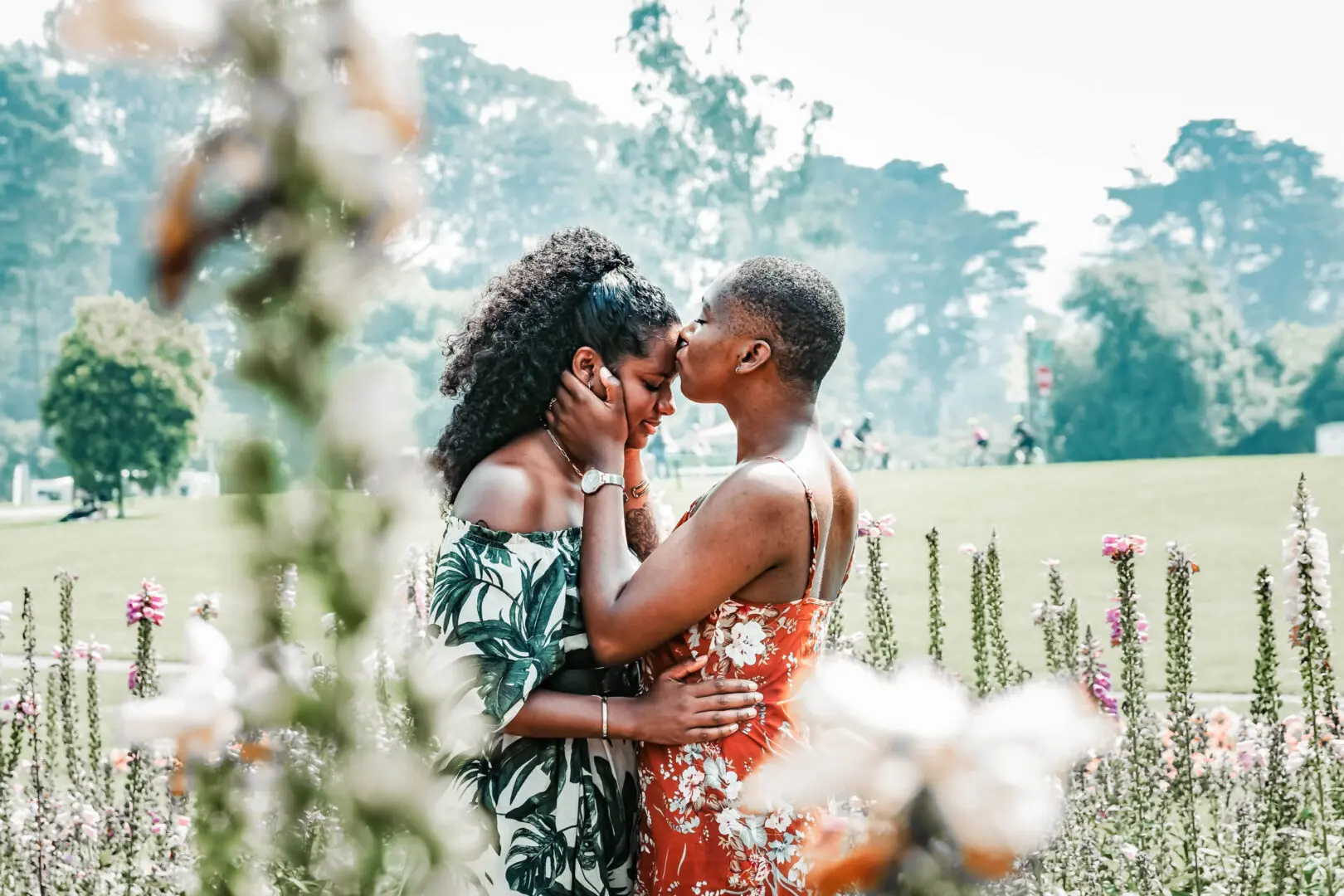 premarital counseling in Atlanta | premarital counseling for black couples in Atlanta | premarital counseling near me | prepare enrich premarital counseling in Atlanta | 30135 | 30004 | 30034 Image of a person kissing another person on the head while standing outside. Prepare enrich premarital counseling helps you build the type of relationship that you want before you get married. With the support of an Atlanta premarital counselor you can get the intimacy and happiness like the couple in the photo.