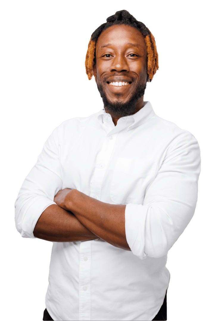 photo of Black male therapist smiling in Atlanta Georgia